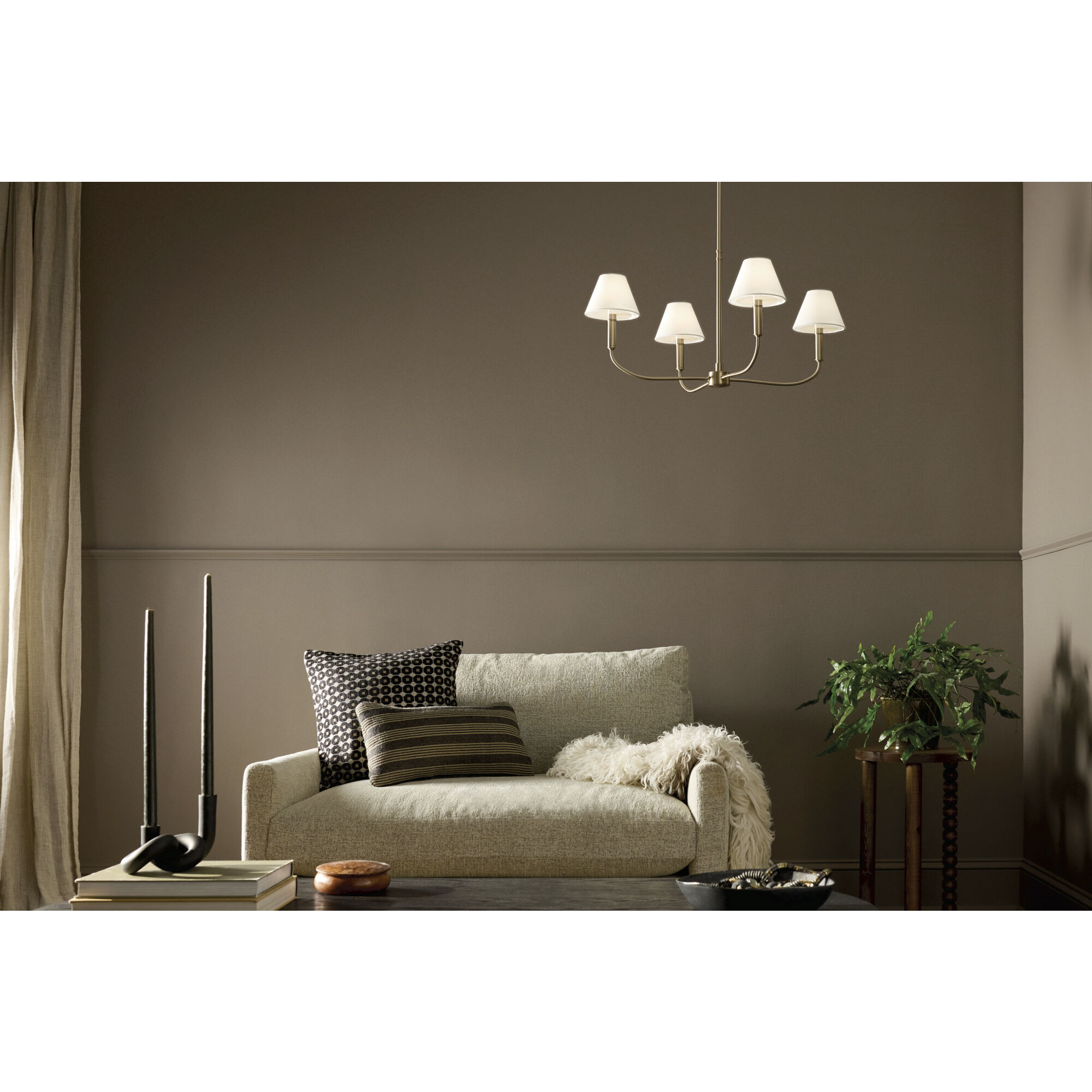 Eadie 4 Light Champagne Bronze Chandelier Ceiling Light