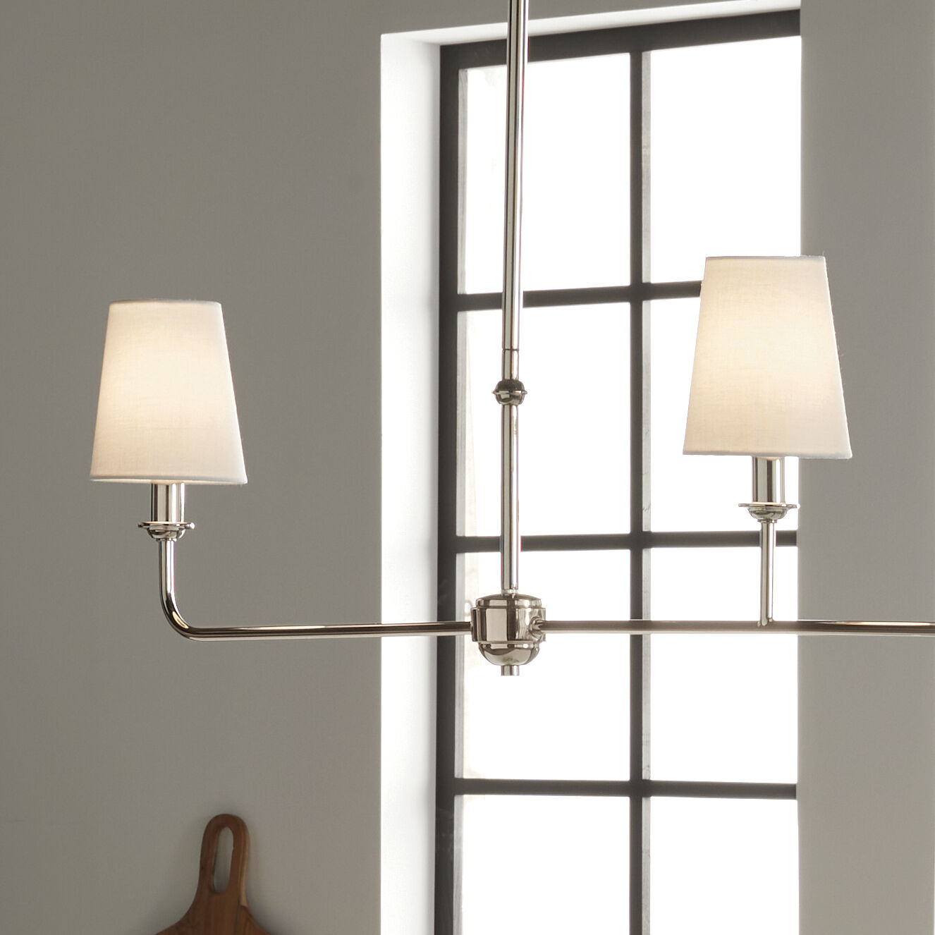 Pallas 3 Light 4.5 inch Polished Nickel Chandelier Linear Ceiling Light
