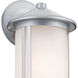 Lombard 1 Light 12.75 inch Brushed Aluminum Outdoor Wall Sconce, Medium