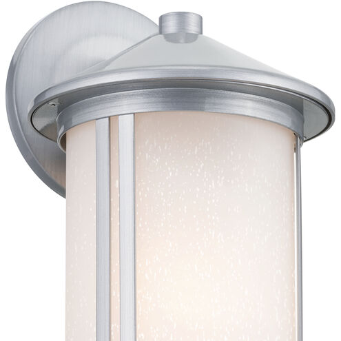 Lombard 1 Light 12.75 inch Brushed Aluminum Outdoor Wall Sconce, Medium