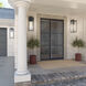 Branner 1 Light 24 inch Black Textured Outdoor Wall, Large