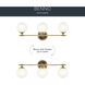 Benno 3 Light 24.5 inch Champagne Bronze Bath Bracket Wall Light, 3 Arm