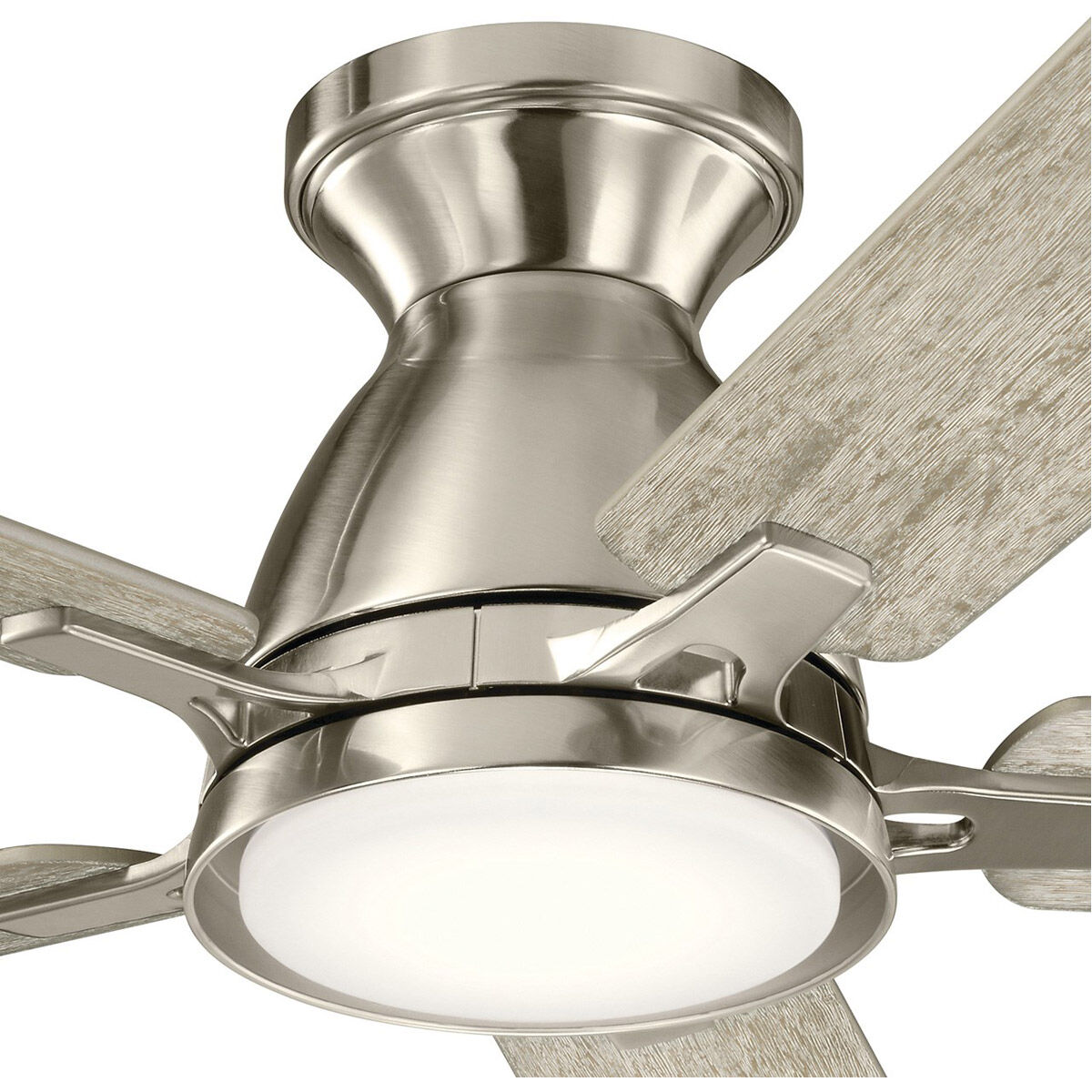 Arvada 44 inch Brushed Stainless Steel with Mk Silver Blades Ceiling Fan