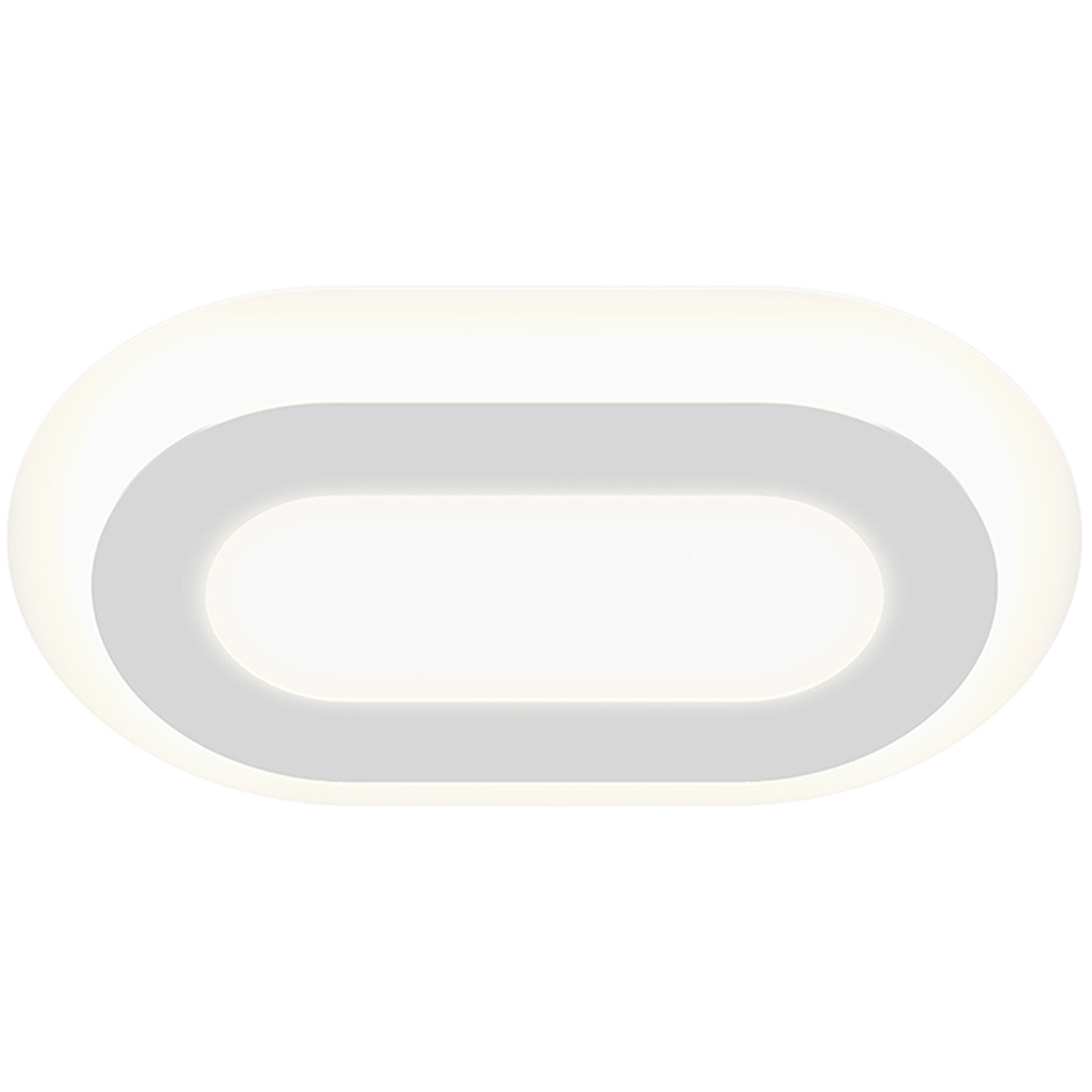 Offset LED 24 inch Textured White Surface Mount Ceiling Light