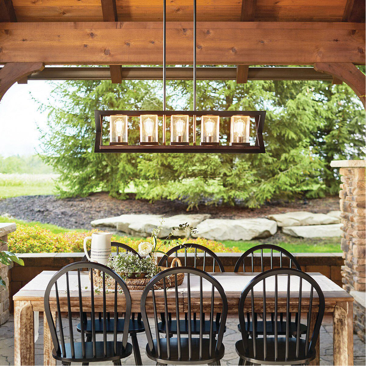 Outdoor chandelier black cheap