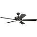 Basics Pro Designer 52 inch Satin Black Ceiling Fan