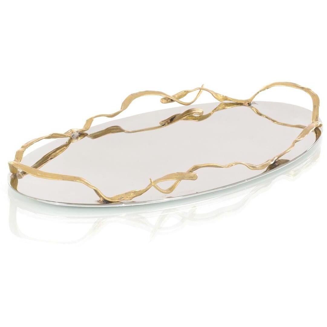 Ribbon Brass Tray