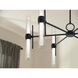 Riven LED Black Chandelier Ceiling Light