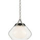 Nella 1 Light Polished Nickel Pendant Ceiling Light