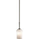 Aubrey 1 Light 5 inch Brushed Nickel Mini Pendant Ceiling Light in Incandescent