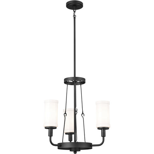 Homestead Vetivene 3 Light 20 inch Textured Black Mini Chandelier Ceiling Light, Vetivene