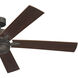 Lucian 60 inch Olde Bronze with Walnut/Cherry Blades Ceiling Fan