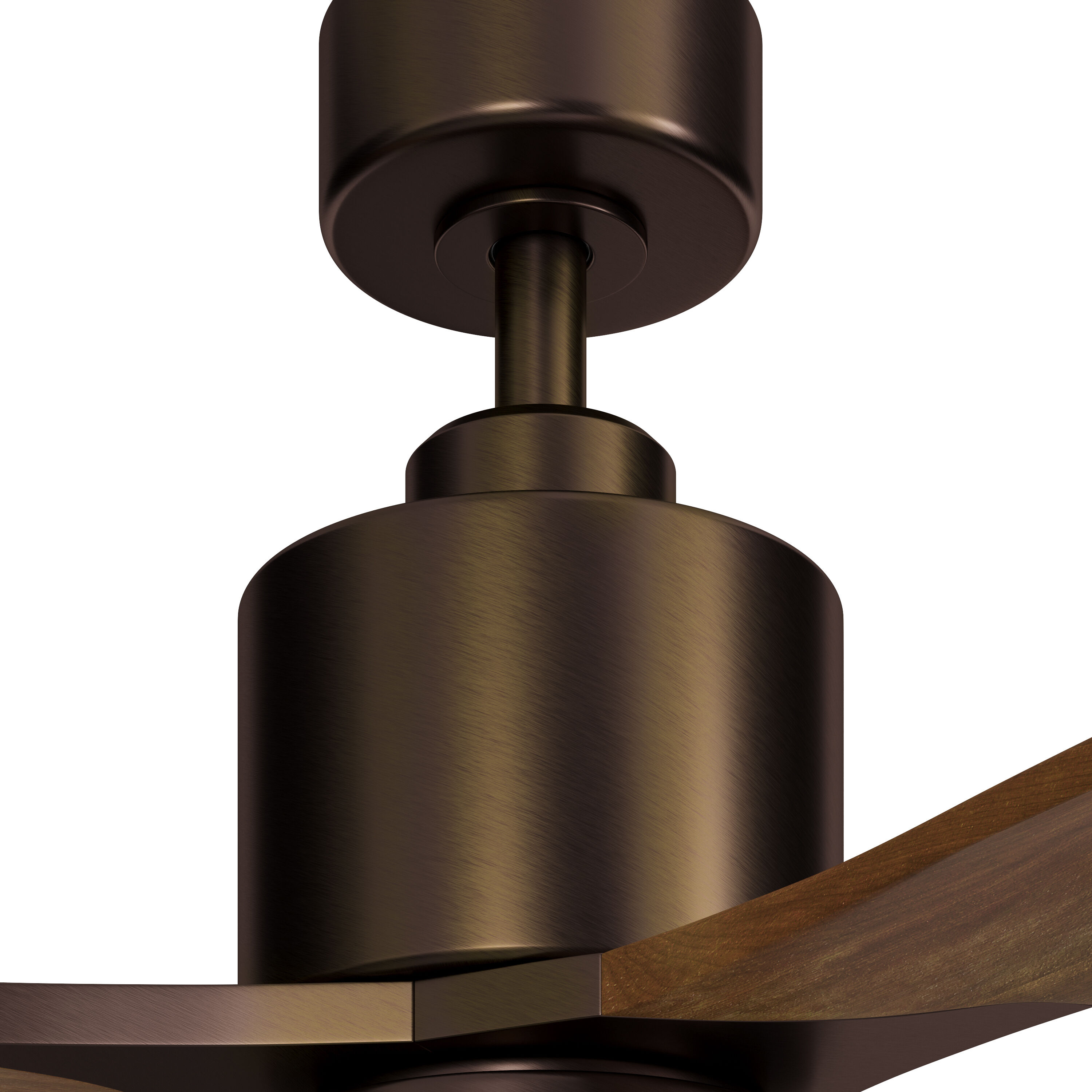Ridley Ii 52 inch Oil Brushed Bronze with Walnut Blades Ceiling Fan