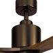 Ridley Ii 52 inch Oil Brushed Bronze with Walnut Blades Ceiling Fan