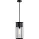 Camillo 1 Light 8 inch Textured Black Outdoor Hanging Pendant