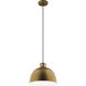 Zailey 1 Light 16 inch Natural Brass Pendant Ceiling Light