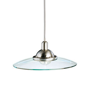 Galaxie 1 Light 22 inch Brushed Nickel Pendant Ceiling Light