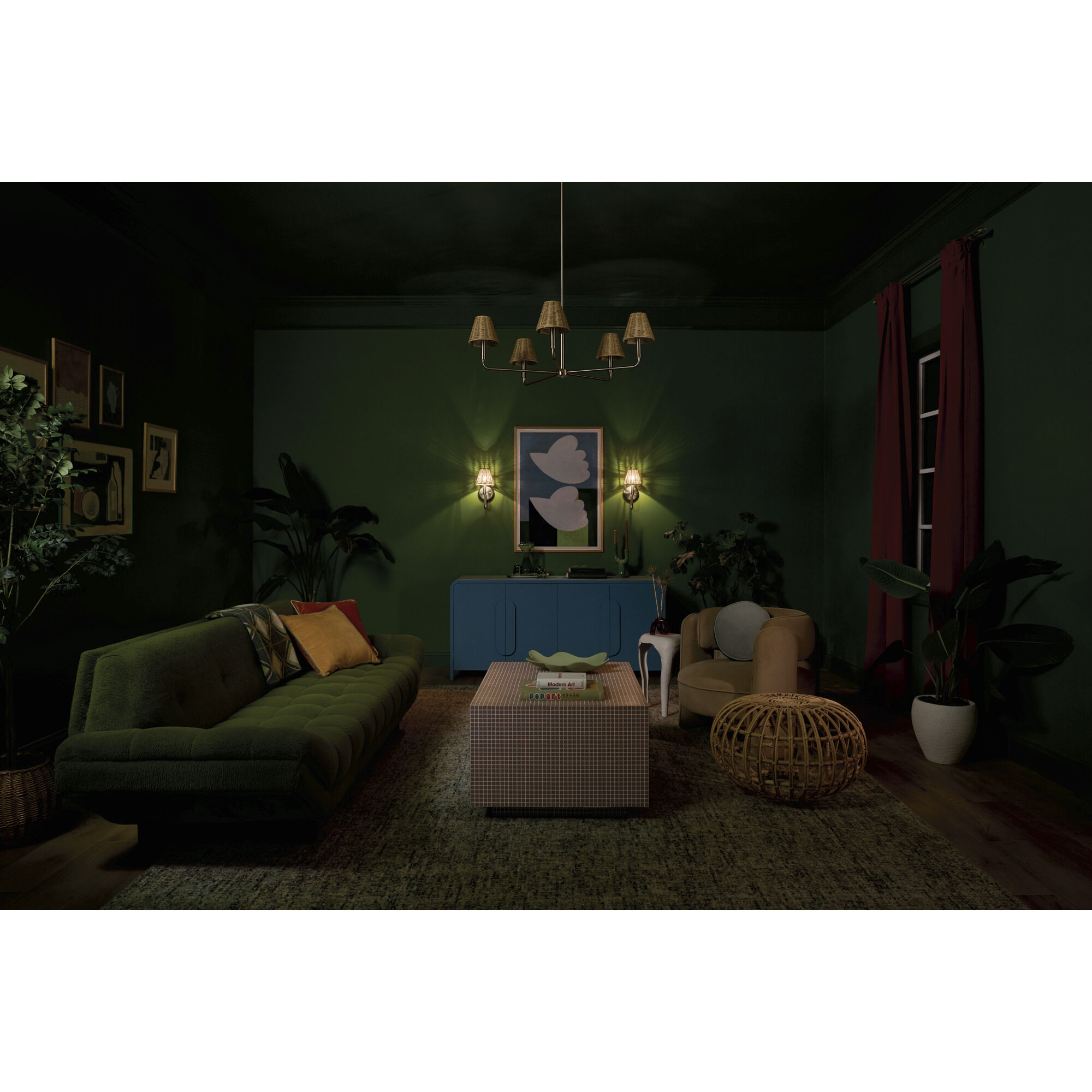 Bekah 5 Light Champagne Bronze Chandelier Ceiling Light