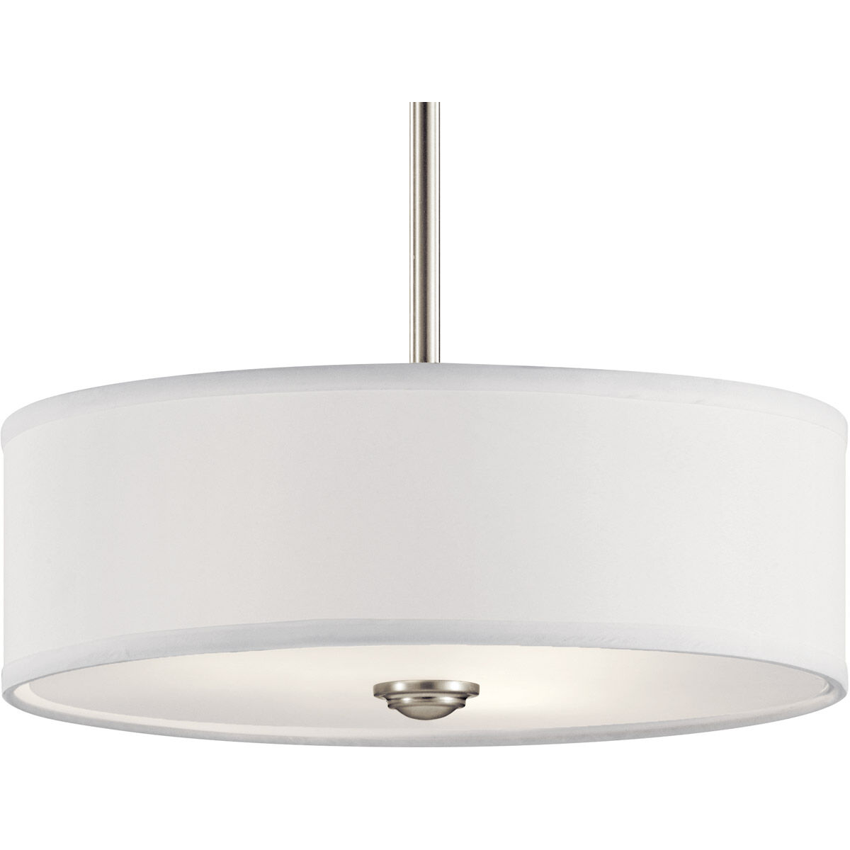 Shailene 3 Light 14 inch Brushed Nickel Semi Flush Light Ceiling Light
