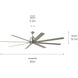 Breda 84 inch Brushed Nickel Ceiling Fan