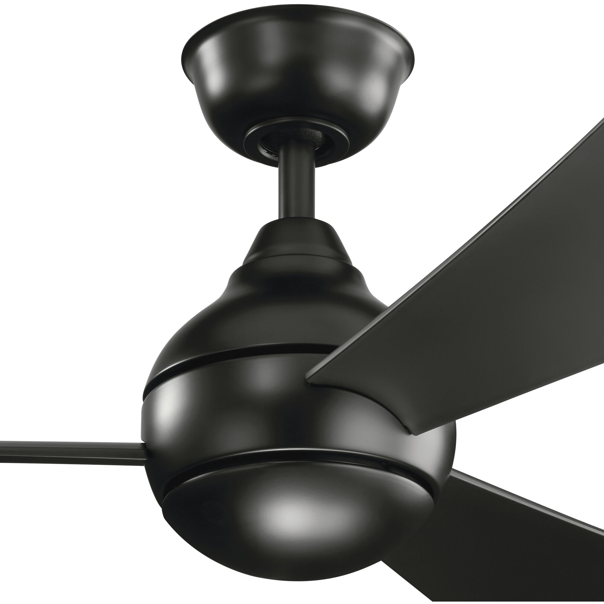 Sola 54 inch Satin Black Ceiling Fan