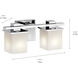 Tully 2 Light 15 inch Chrome Wall Mt Bath 2 Arm Wall Light