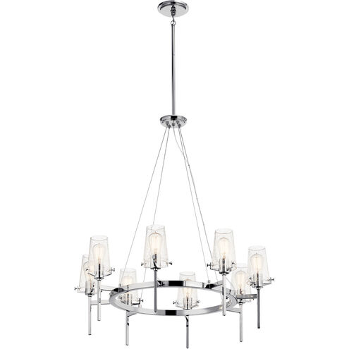 Alton 8 Light 38 inch Chrome Chandelier 1 Tier Large Ceiling Light, 1 Tier Large