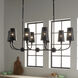 Adeena 8 Light 20.75 inch Black Chandelier Ceiling Light