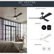 Veetra 56 inch Matte White Ceiling Fan