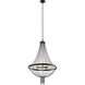 Alexia 5 Light 24 inch Textured Black Chandelier 1 Tier Small Ceiling Light, Small