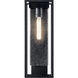 Mercer 1 Light 24 inch Black with Silver Highlights Outdoor Wall Sconce, Large