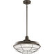 Pier 1 Light 17 inch Olde Bronze Pendant/Semi Flush Ceiling Light