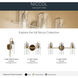 Niccol 2 Light 14 inch Champagne Bronze Vanity Light Wall Light
