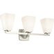Marant 3 Light 23.75 inch Brushed Nickel Vanity Light Wall Light