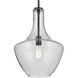 Everly 1 Light Black Pendant Ceiling Light