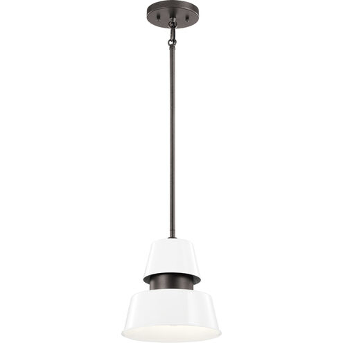 Lozano 1 Light 9 inch White Outdoor Hanging Pendant