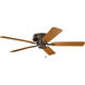 Basics Pro Legacy 52 inch Satin Natural Bronze with Walnut Blades Ceiling Fan