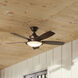 Cameron 52 inch Weathered Copper Powder Coat with Dark Walnut Blades Ceiling Fan