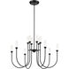 Moraine LED Black Chandelier Ceiling Light