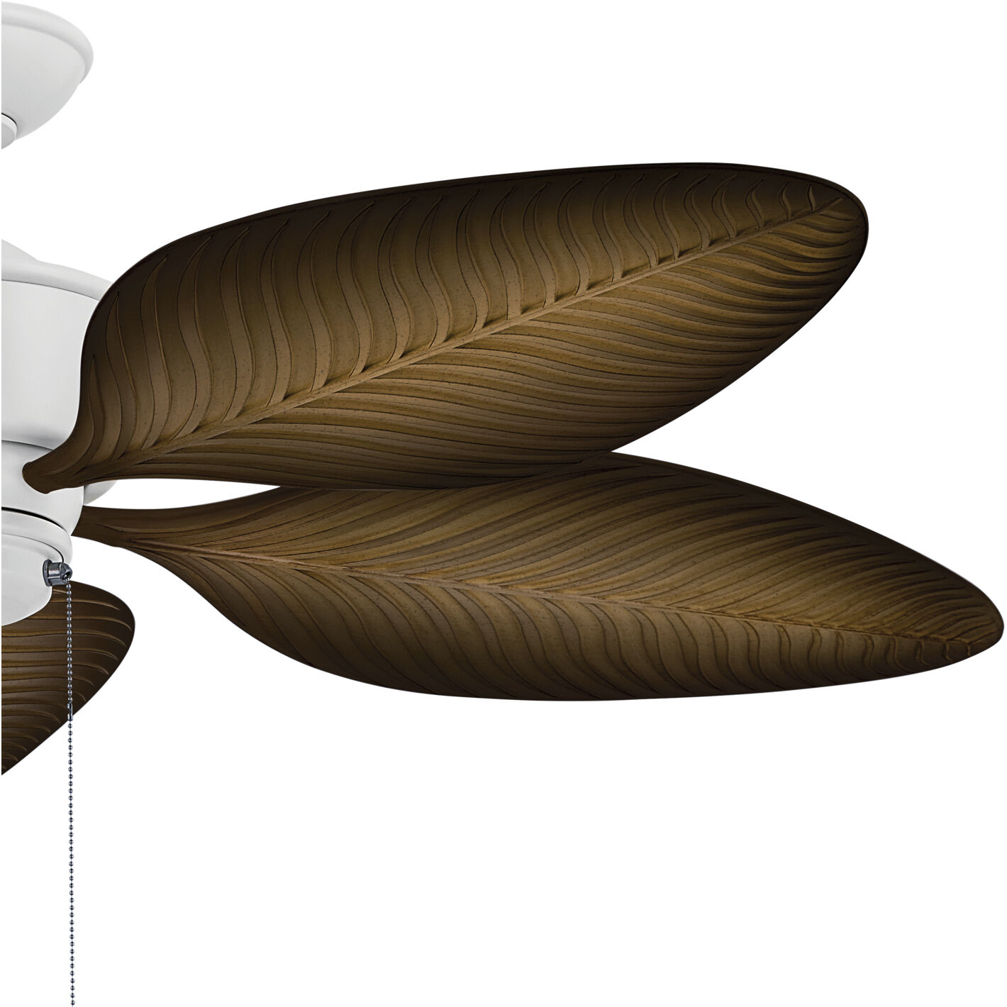 Nani 56 inch Matte White with Ivory with Walnut Blades Ceiling Fan