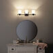 Tully 3 Light 24 inch Chrome Wall Mt Bath 3 Arm Wall Light