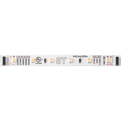 8T Tape Light LED White Material (Not Painted) 5000K 4 inch 24V LED Dry Tape