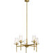 Alton 5 Light 27 inch Natural Brass Chandelier 1 Tier Medium Ceiling Light, 1 Tier Medium