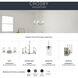 Crosby 5 Light 26.25 inch Brushed Nickel Chandelier 1 Tier Medium Ceiling Light, 1 Tier Medium