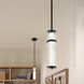 Riven LED Black Mini Pendant Ceiling Light