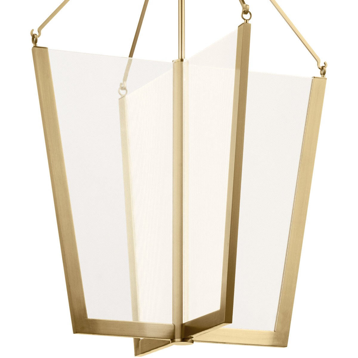 Calters LED 21 inch Champagne Gold Foyer Pendant Ceiling Light