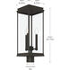 Lundon 3 Light 22.75 inch Olde Bronze Outdoor Post Lantern