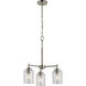 Winslow 3 Light 18 inch Brushed Nickel Mini Chandelier Ceiling Light