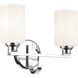 Gioe 2 Light 14.25 inch Chrome Vanity Light Wall Light