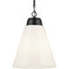 Marsailli 1 Light Black Pendant Ceiling Light, Large